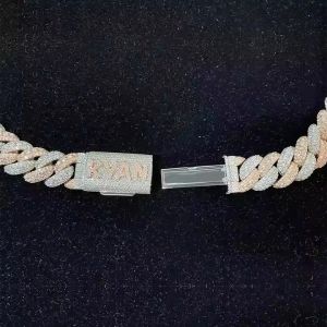18mm Vss Moissanite Diamond Cuban Chain