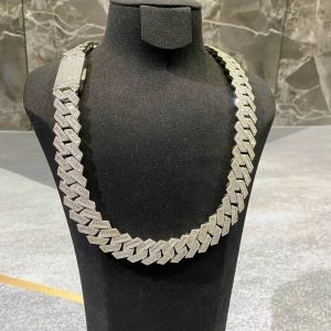 925 Sterling Silver Baguette Cut Cuban Chain