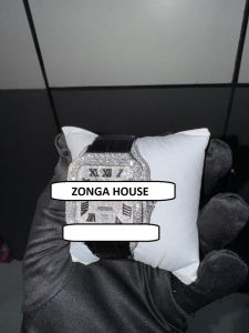 Square Stainless Steel Cut Moissanite Diamond Hip Hop Watch