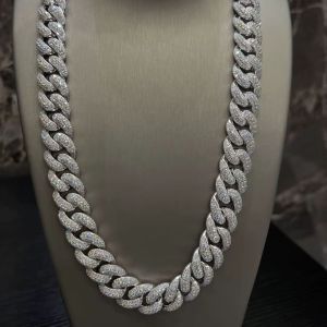 VVS1 Moissanite Diamond Cuban Link Chain