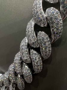 VVS1 Moissanite Diamond Cuban Link Chain