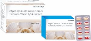 Calcitriol Calcium Citrate Folic Acid Vitamin k2-7  Capsule