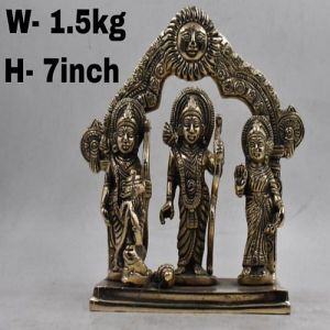 7 Inch Brass RAM Darbar Statue