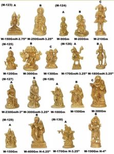 Antique Finish Brass Hindu God Statue