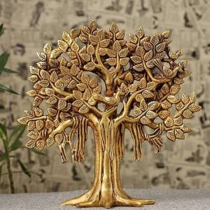 Brass Kalpavriksha Tree Statue