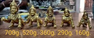 Brass Laddu Gopal Statue