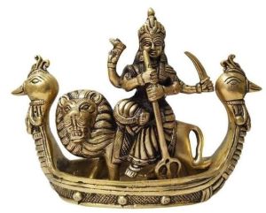 Brass Vahanvati Sikotar Mata Statue