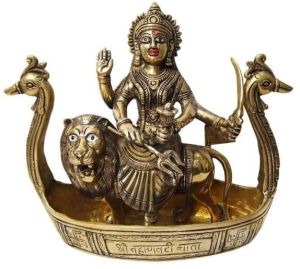 Handcrafted Pure Brass Vahanvati Sikotar Maa Statue