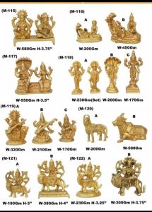 Handmade Brass Hindu Deity Idol
