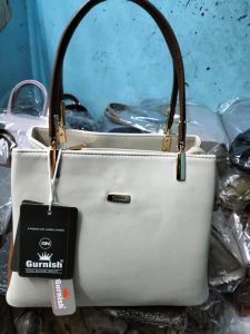 Plain White Ladies Handbag