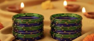 3 Stone Transparent Bangles