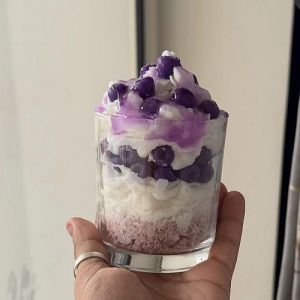 Blueberry Cheesecake Glass Jar Candle