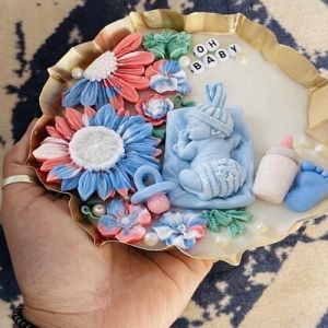 Soy Wax Baby Shower Urli Candle