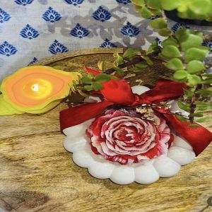 Soy Wax Peony Flower Candle