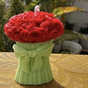 Soy Wax Red Rose Buke Candle