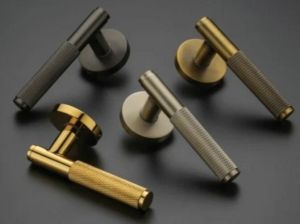 Mortise Brass Rose Handle