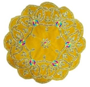 Flower Shaped Velvet Aasan