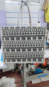 Printed Canvas Shopping Bag