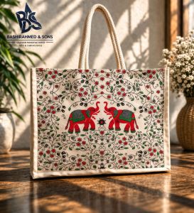 Printed Canvas Shopping Bag