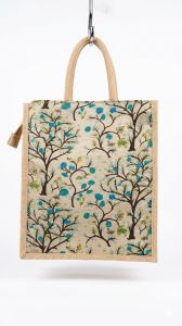 Printed Jute Kalamkari Bag