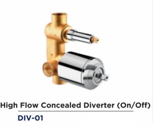 DIV-01 Brass High Flow Concealed Diverter