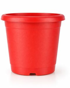 Violet Round Plastic Flower Pot