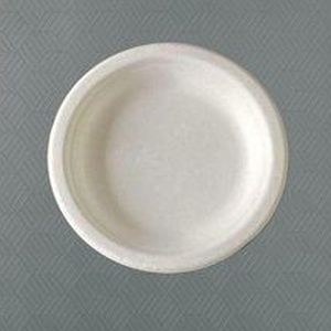 6 Inch Round Bagasse Plate