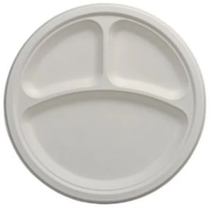 Bagasse 10 Inch 3CP Round Plate
