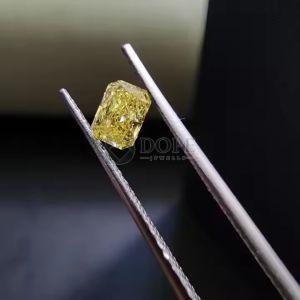 0.19 CT High Quality Radiant Cut CVD Yellow Diamond