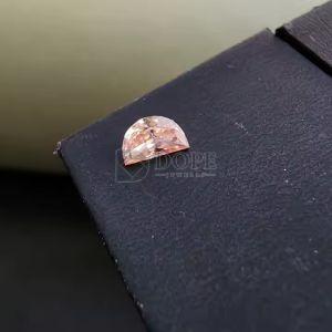 0.215 Carat Premium Pink Half Moon Shape CVD Diamond