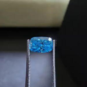 0.505 Carat Radiant Cut CVD Blue Diamond