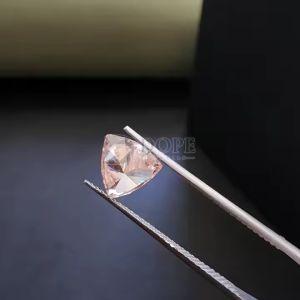 1.0 Carat Premium Pink Trillion Cut CVD Diamond