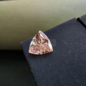 1.0 Carat Premium Pink Trillion Cut CVD Diamond