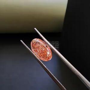 1.34 Carat High Quality Oval Cut Pink CVD Diamond