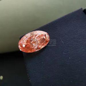1.34 Carat High Quality Oval Cut Pink CVD Diamond