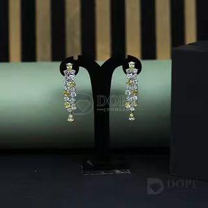 18kt Solid Gold Diamond Danglers Earrings