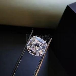 3.02 Carat Big Size Solitaire Cushion Shape CVD Diamond