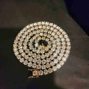 925 Sterling Silver Hip Hop Moissanite Diamond Cuban Chain