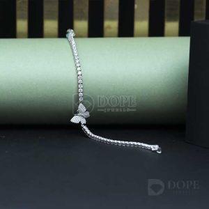 Adorable Butterfly Design Diamond Bracelet