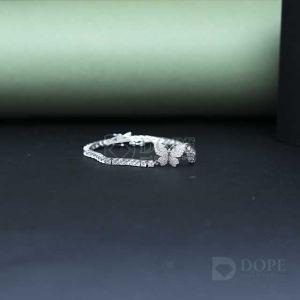 Adorable Butterfly Design Diamond Bracelet