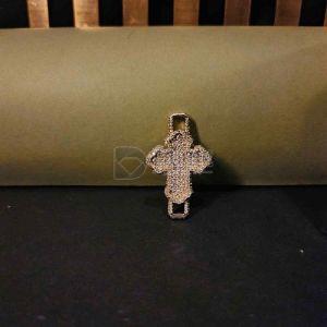 Adorable Hip Hop Cross Moissanite Diamond Pendant