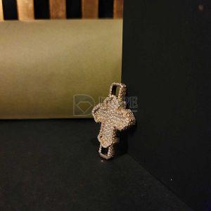 Adorable Hip Hop Cross Moissanite Diamond Pendant