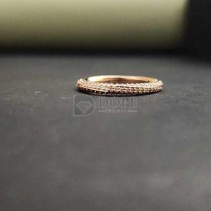 Adorable Sterling Silver Classic Moissanite Diamond Band Ring