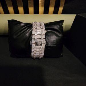 Audemars Piguet Inspired Custom Round Dial Diamond Watch