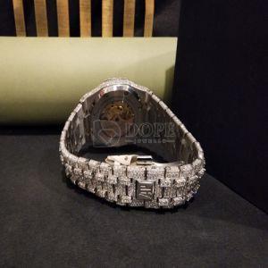 Audemars Piguet Inspired Custom Round Dial Diamond Watch