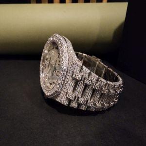 Audemars Piguet Royal Oak Luxury Fully Iced Moissanite Diamond Watch