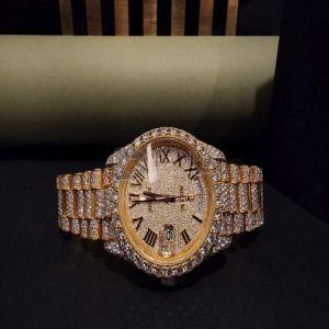 Bust Down Rolex Inspired Luxury Moissanite Diamond Watch