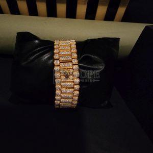 Bust Down Rolex Inspired Luxury Moissanite Diamond Watch