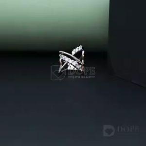 Cross Shape Design Baguette Diamond Hip Hop Ring