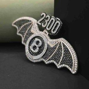 Custom Iced Out Bat Man Diamond Pendant